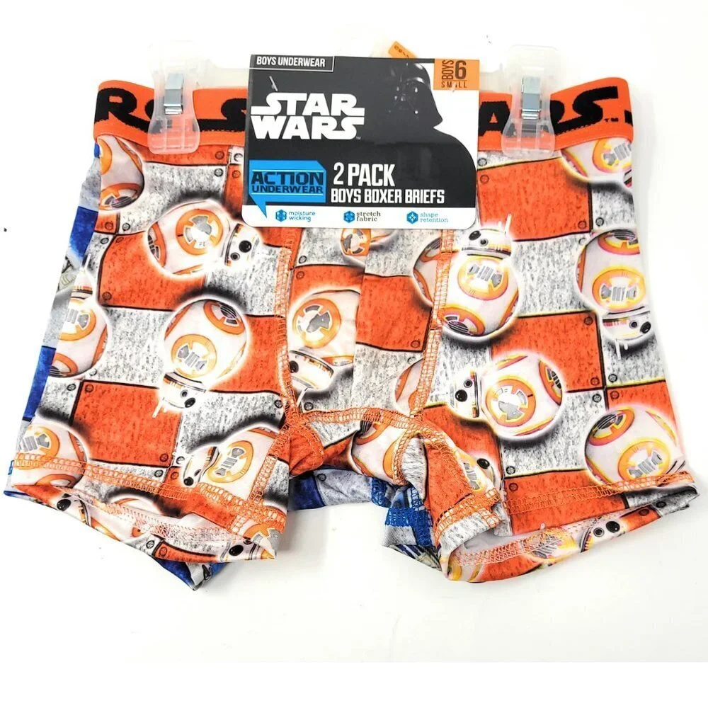 Star Wars Boys 2-pack Boxer Briefs, 6